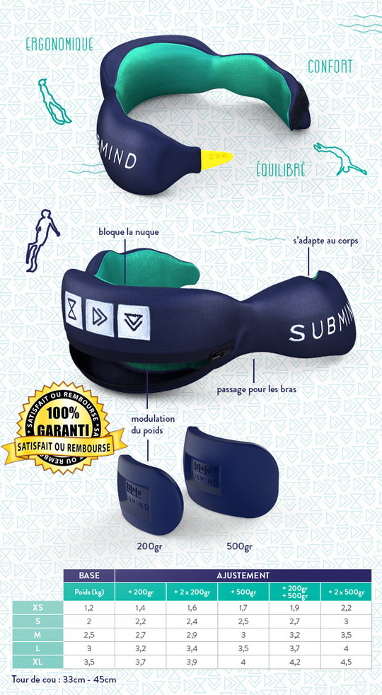 Plomb de cou Submind Freediving