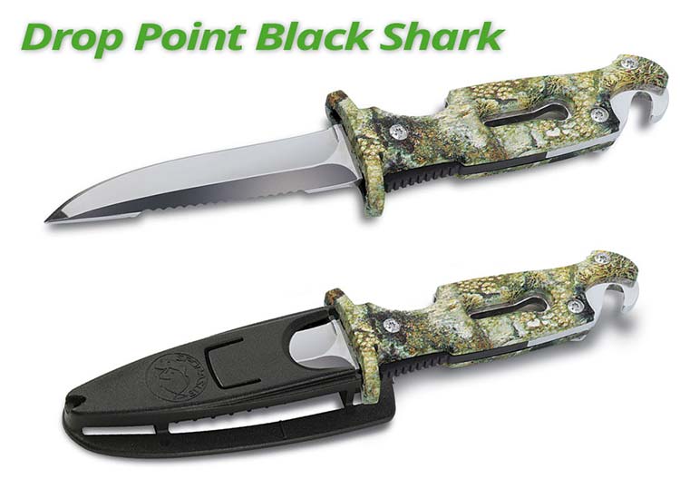 couteau / dague Drop Point black shark couteau Drop Point black shark