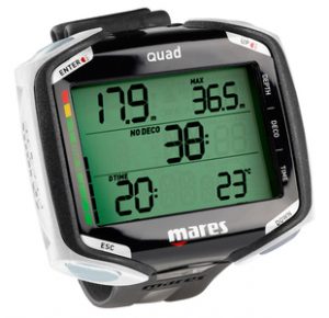 Ordinateur Mares de plongée Quad mares Blanc