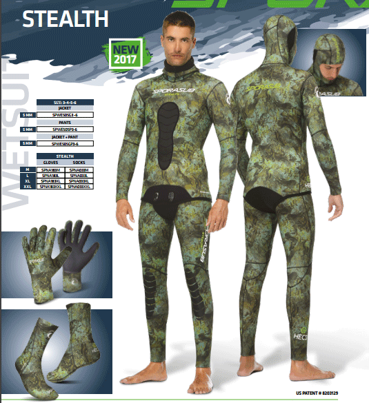 Combinaison de chasse sous-marine Stealth nouveautés Sporasub 2017