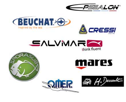 les plus grandes marques de la chasse sous-marine