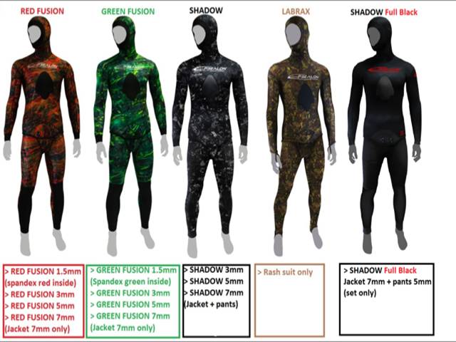La gamme de combinaisons néoprène chasse sous-marine Epsealon Spearfishing