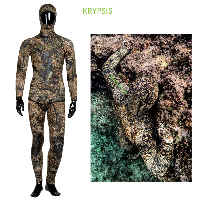 Combinaison de chasse sous-marine Krypsis Salvimar 3,5, 5,5 et 7,0 mm