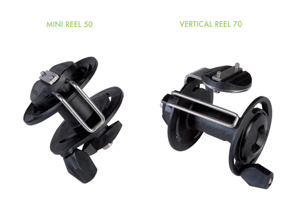 Moulinets SALVIMAR : Mini Reel 50 et Vertical Reel 70