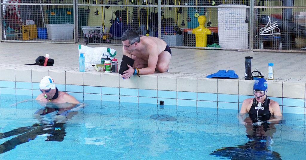 1er record de l'heure apnée endurance mixte h/f en bassin de 50 m