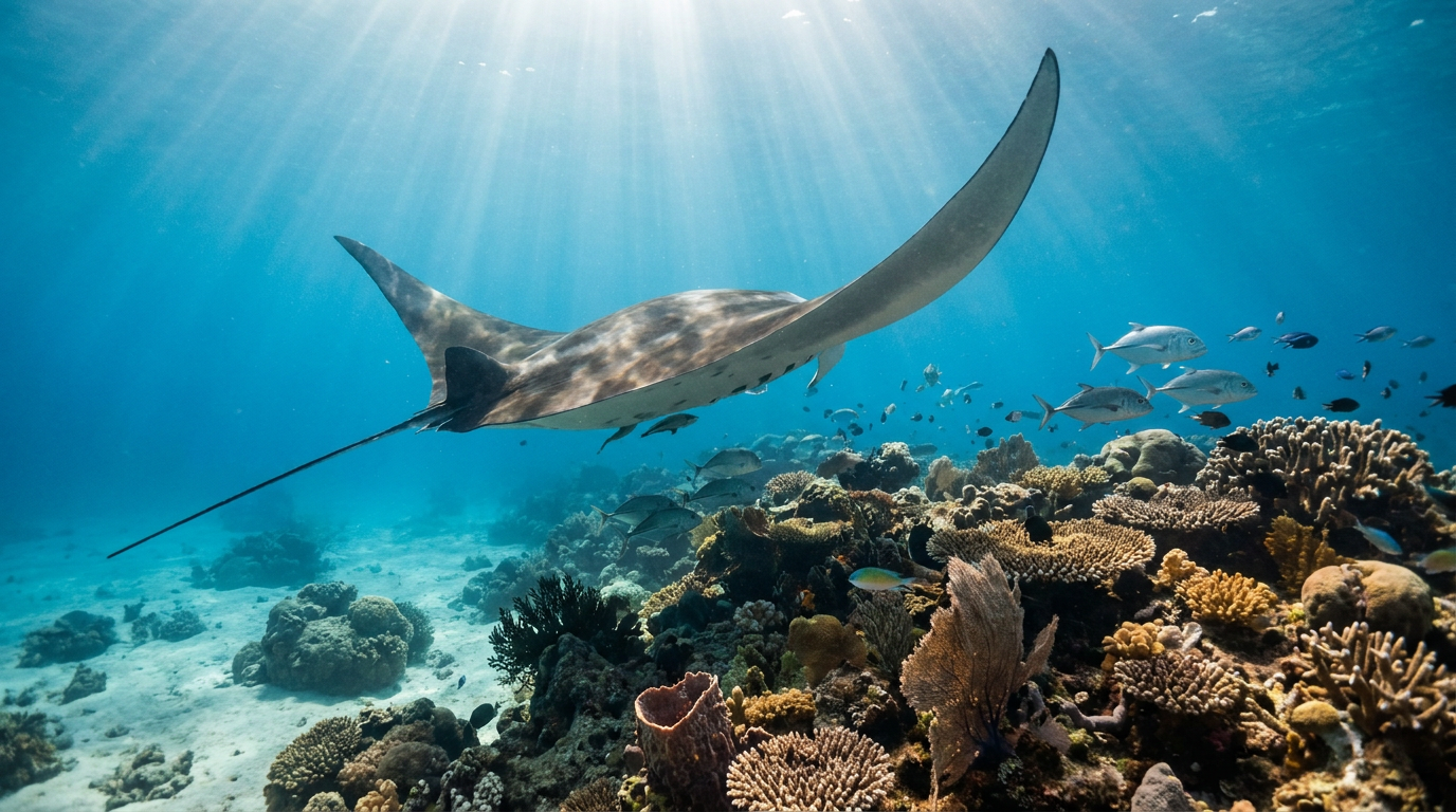 Raie manta a Nusa Penida, Bali