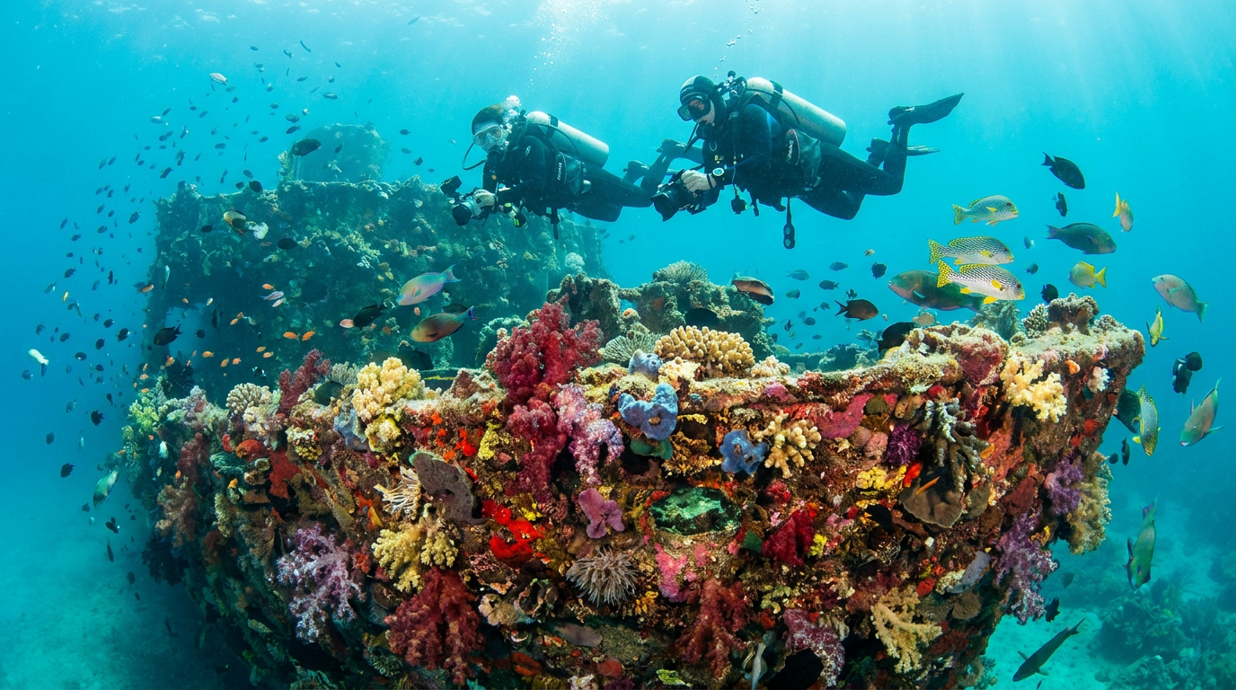 Epave de l'USS Liberty a Tulamben, Bali