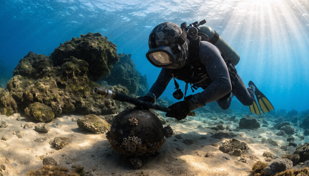 plongee sous-marine : Un spécialiste de la plongée et des explosifs