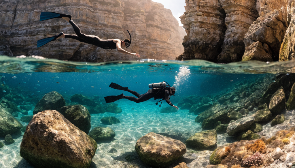 plongee sous-marine : Patrimoine géologique et biodiversité de Scandola