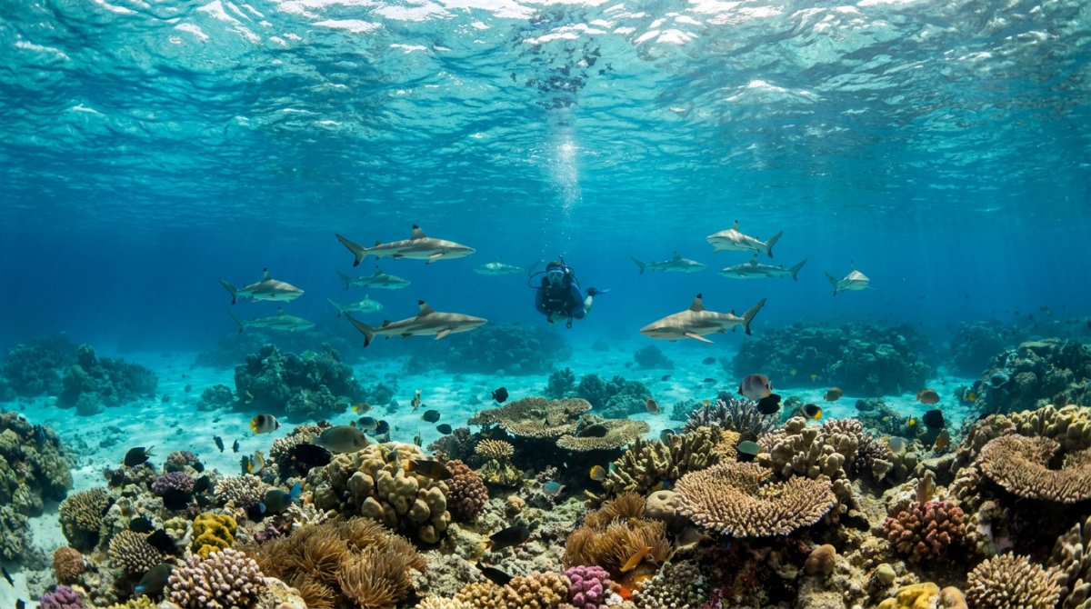 Plongee a Tahiti et en Polynesie : spots et requins - plongee sous-marine